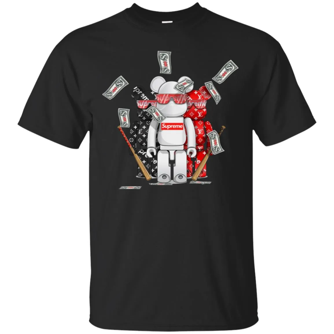 Supreme Lego Robot T-shirt Men Cotton T-Shirt