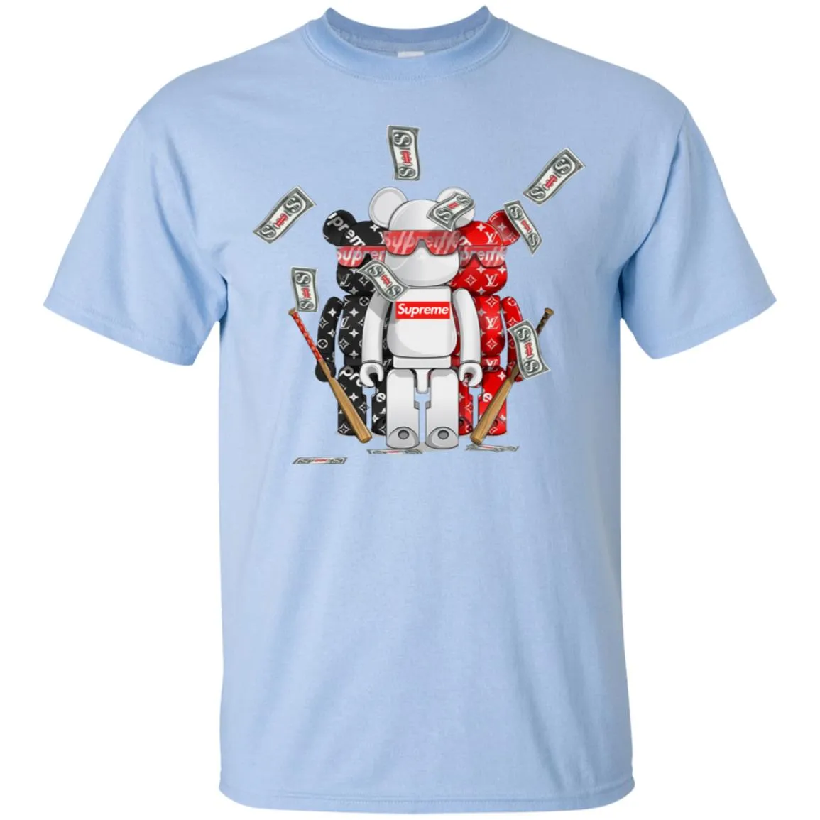 Supreme Lego Robot T-shirt Men Cotton T-Shirt