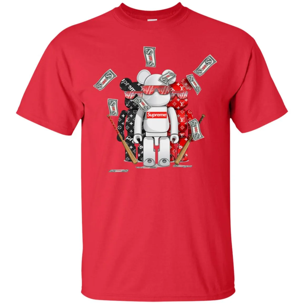 Supreme Lego Robot T-shirt Men Cotton T-Shirt