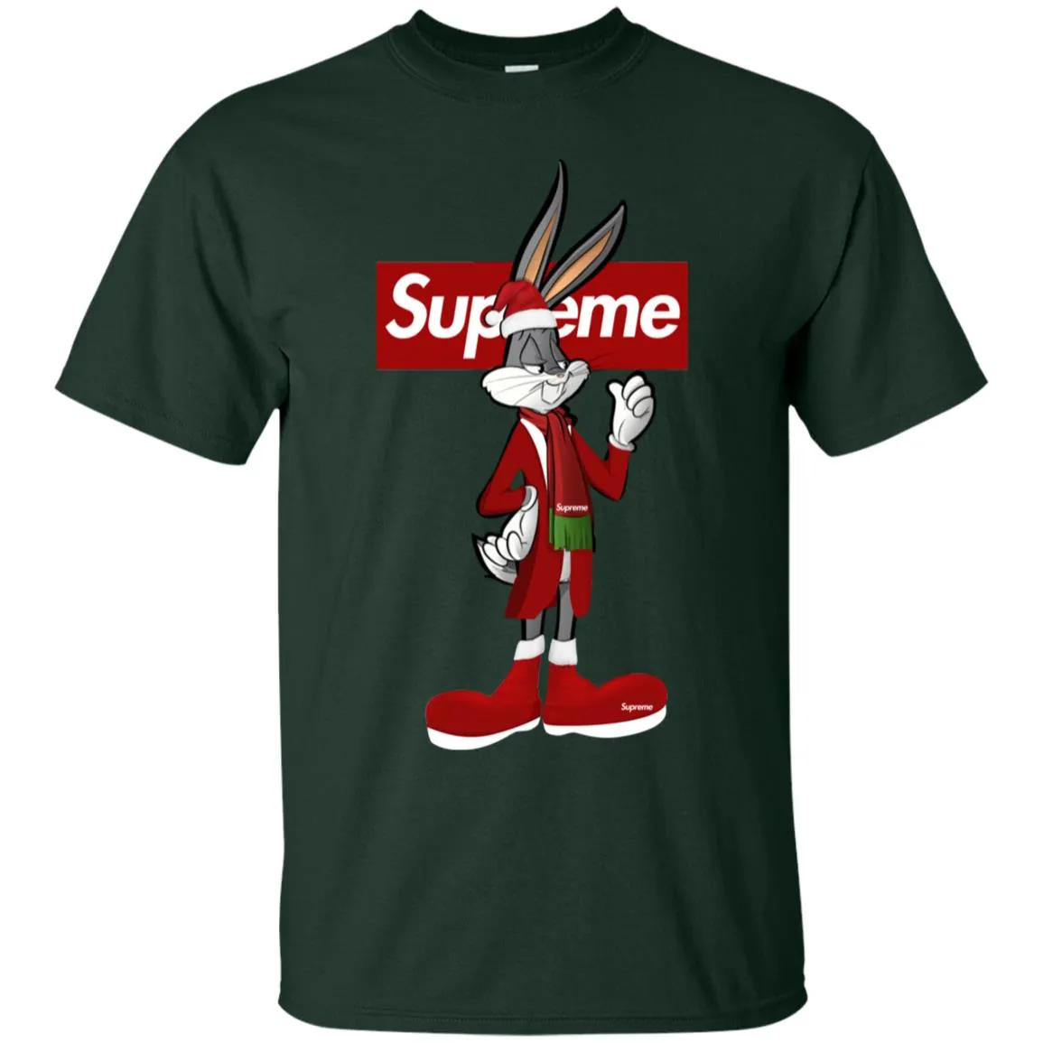 Supreme Rabbit Party T-shirt Men Cotton T-Shirt