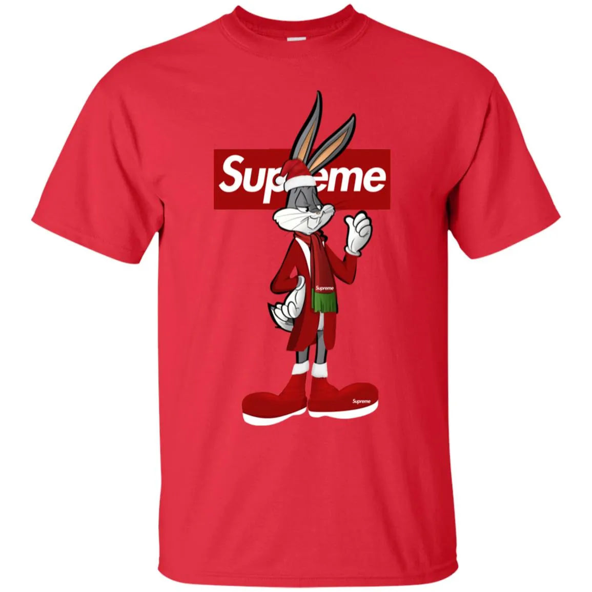 Supreme Rabbit Party T-shirt Men Cotton T-Shirt