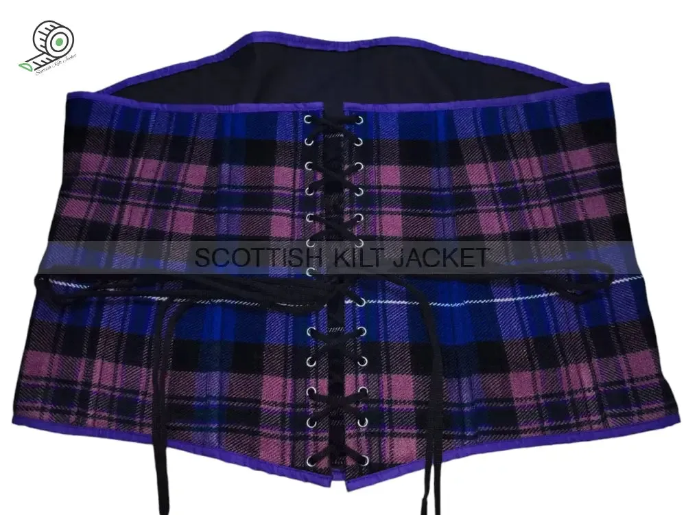 Tartan Corset In Pride of Scotland Tartan