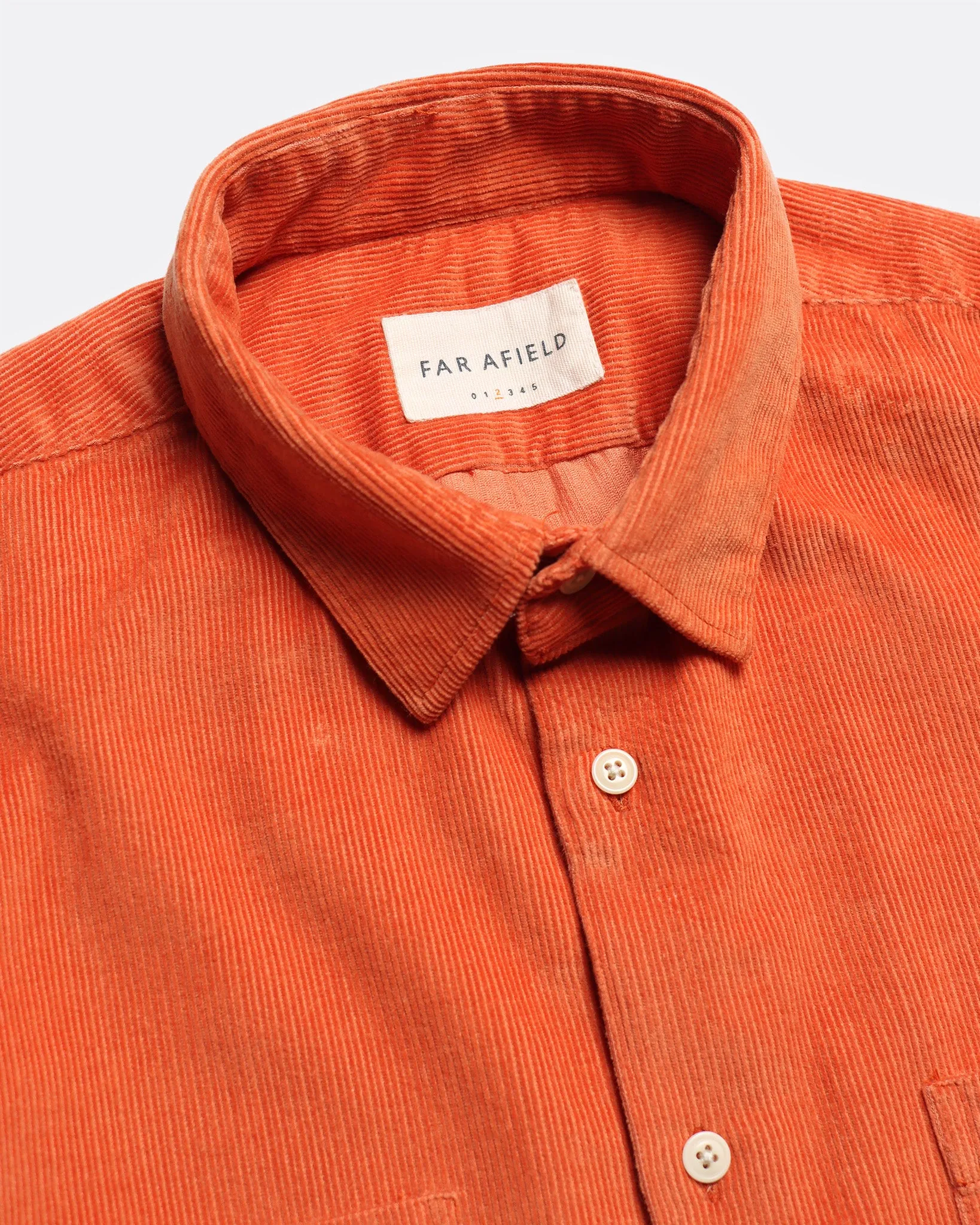 Two Pocket Shirt - Burnt Orange Corduroy