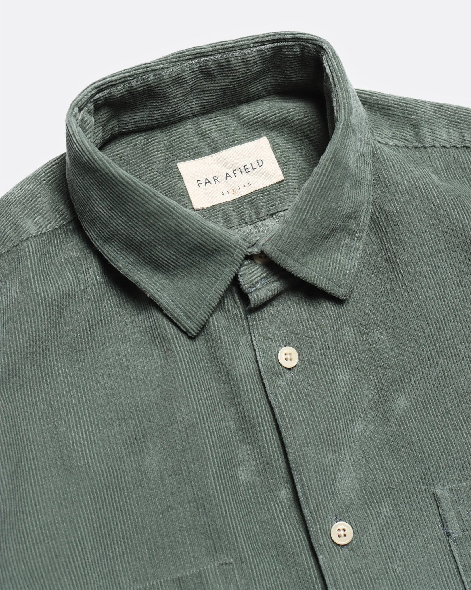 Two Pocket Shirt - Forest Green Corduroy