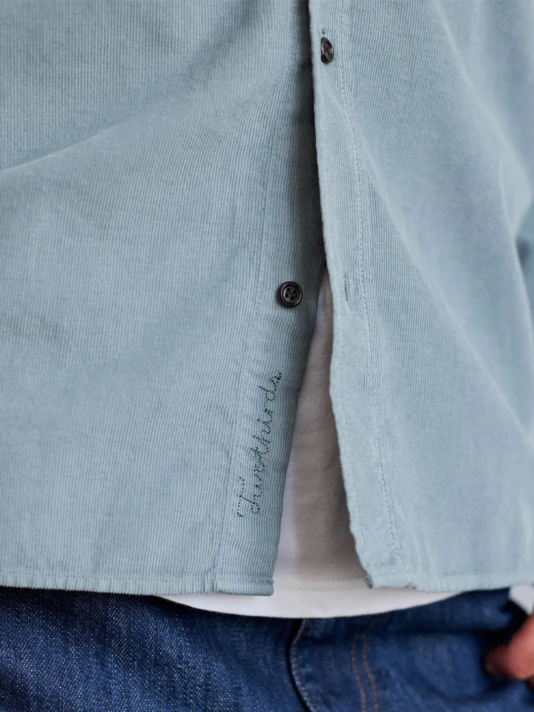 TWOTHIRDS Cook shirt misty blue men