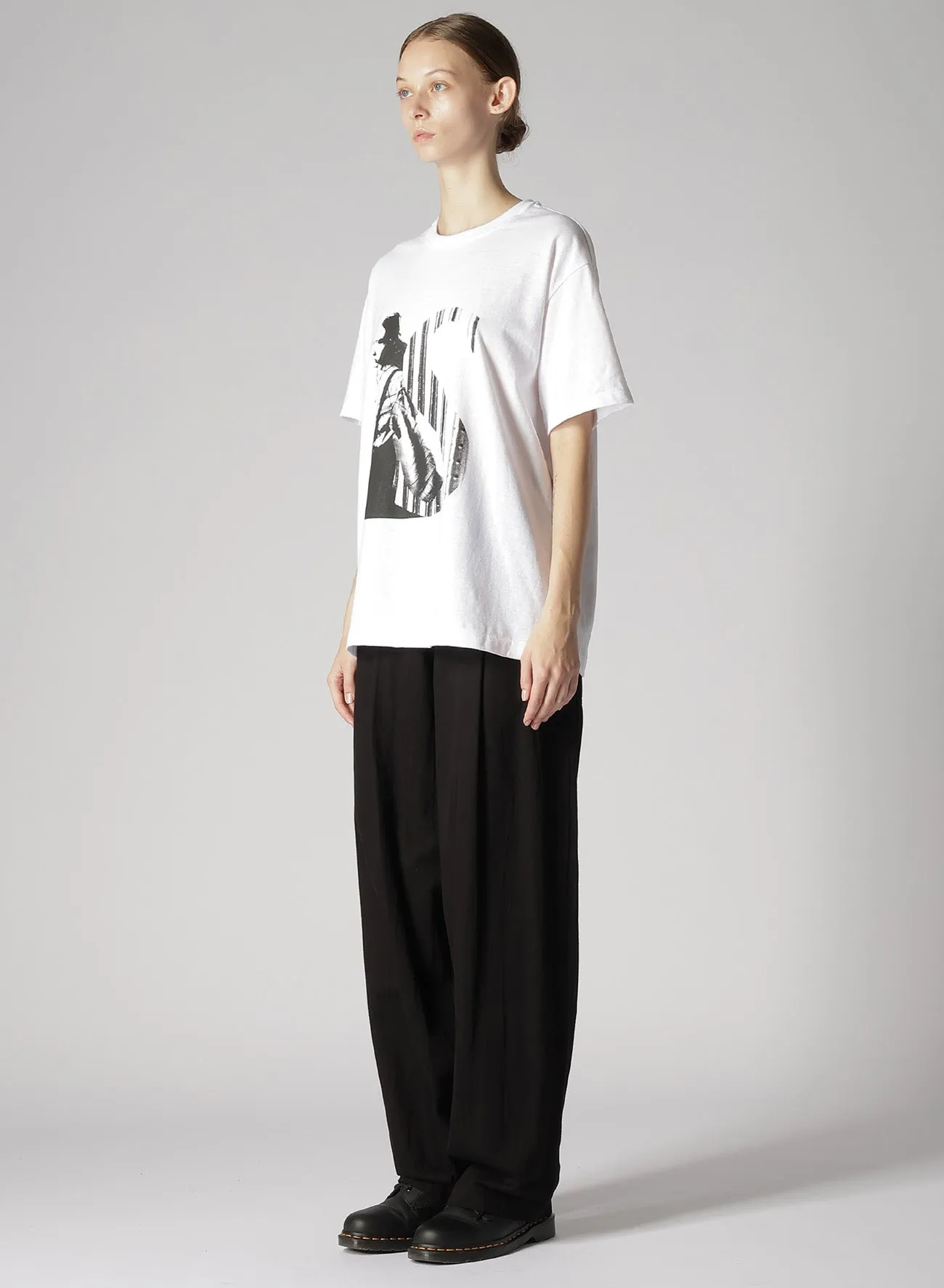 [Y's x MAX VADUKUL]PICTURE PIGMENT SHORT SLEEVE T-SHIRTS